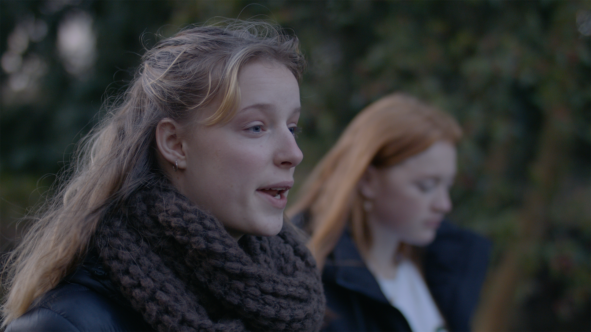 young person performing in a theatre production outdoors