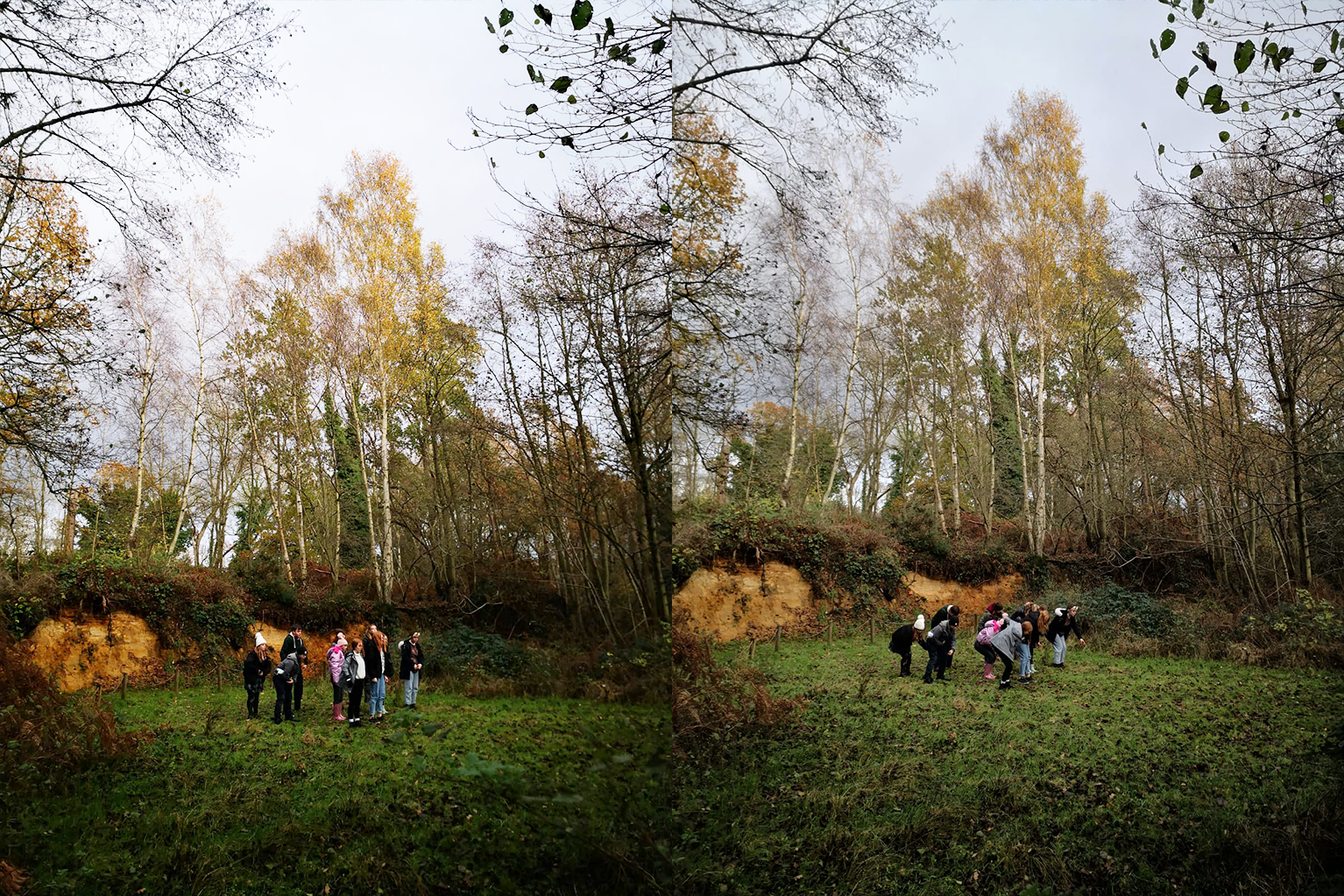 young people's theatre performance in a quarry
