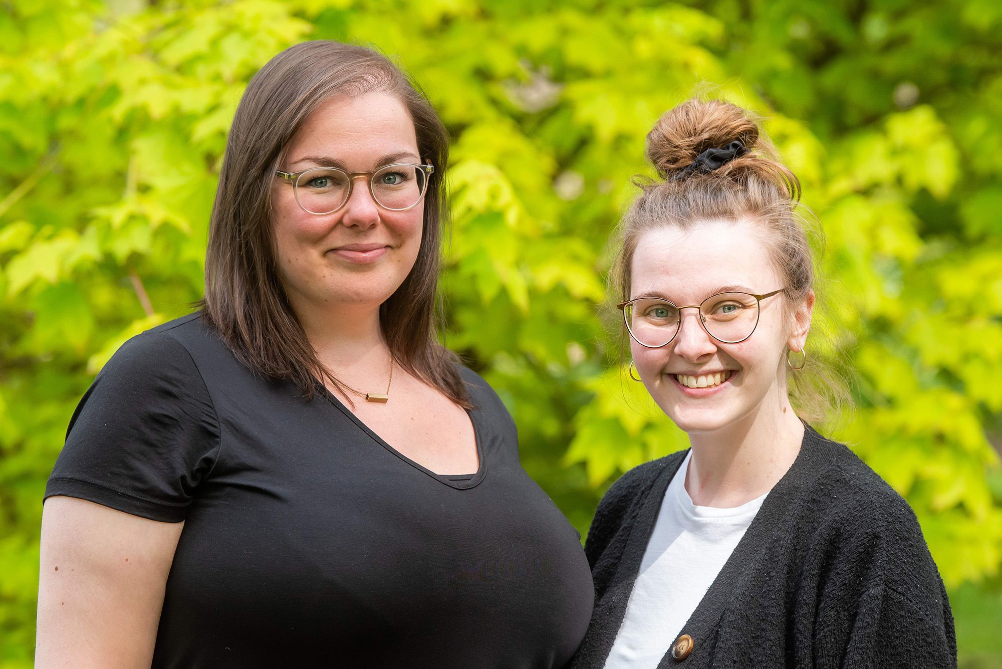 Shulla Elgood with Heather Monsey, Outreach Officer and Project Change project coordinator