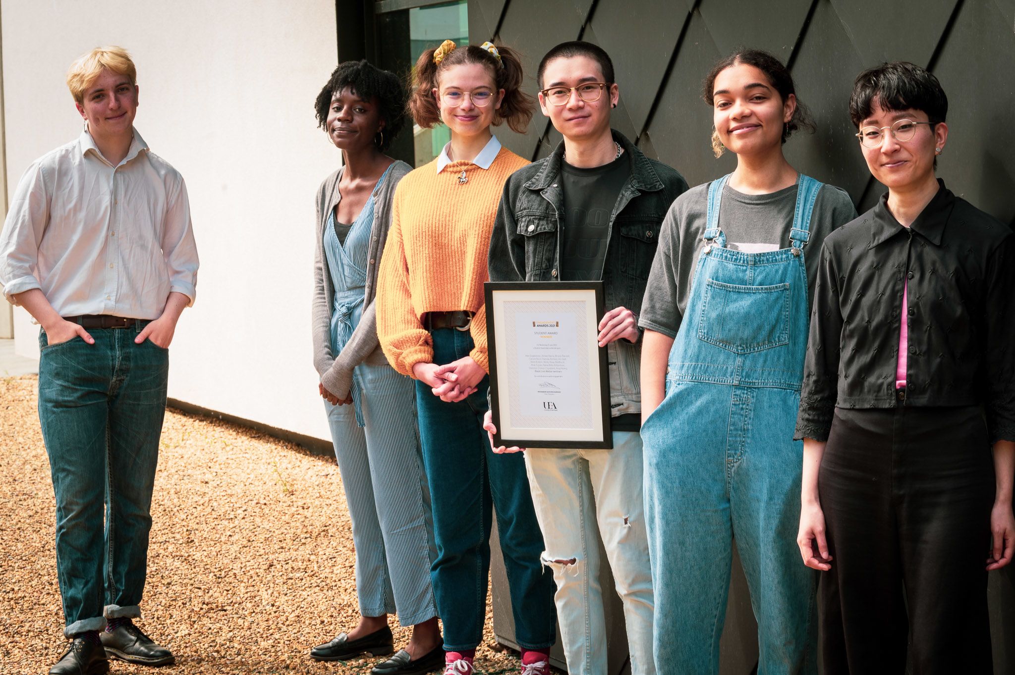 l to r: Alex Eaglestone, Clarice Nicol, Melis Erdem, Xing Huang, Aimee Ibarra and Moe Suzuki