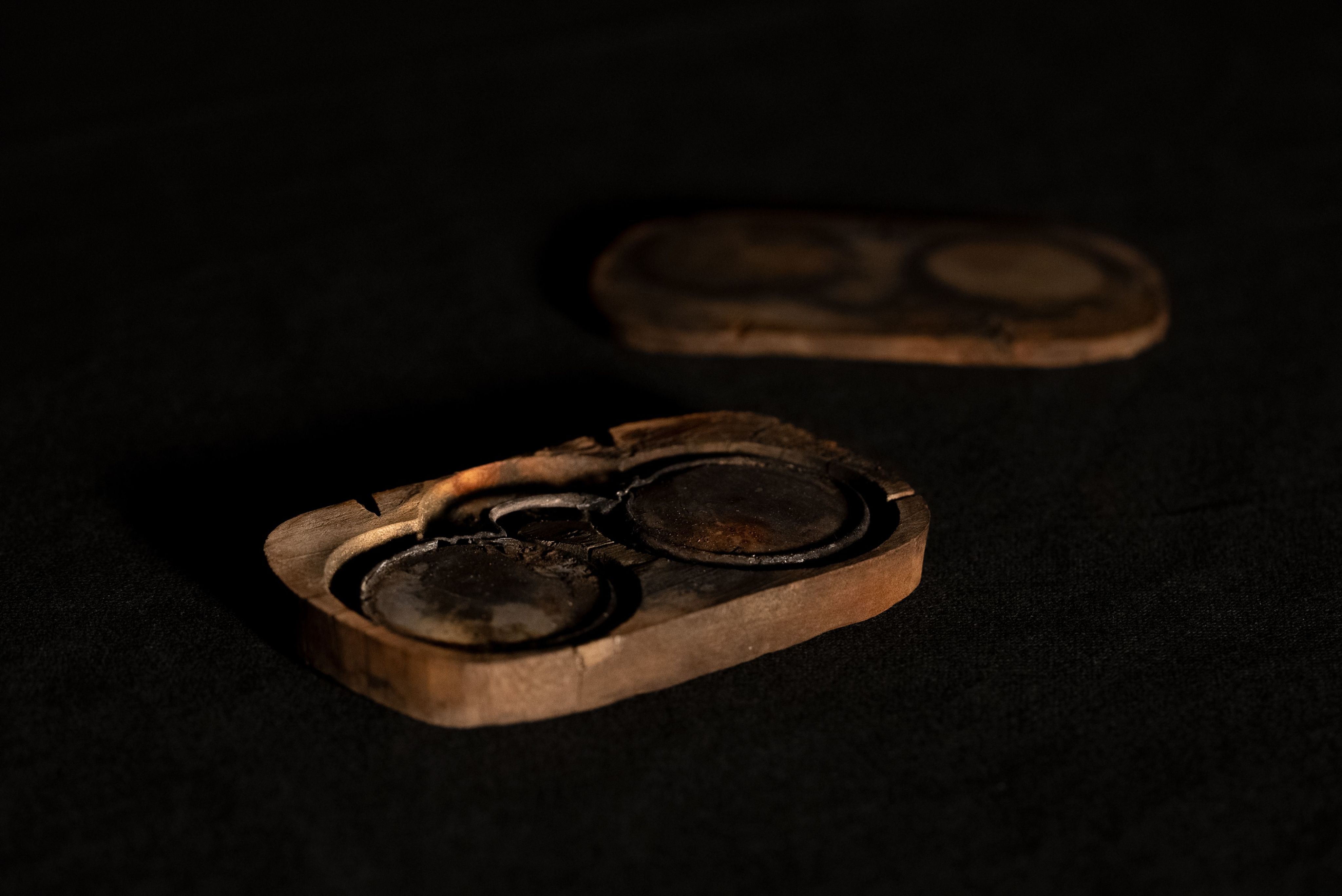 Spectacles in wooden case