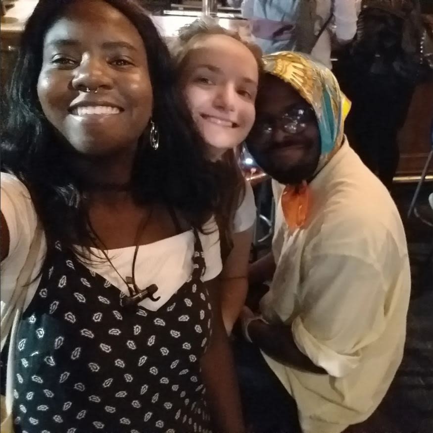 Left to right: Jodie, Naomi and Gboyega